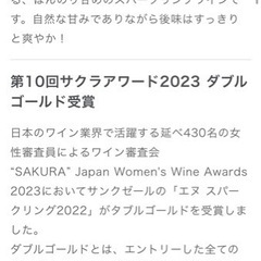 約半額 エヌ スパークリング　2022　750mlの画像