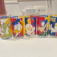 ディズニー コップ グラス レトロ