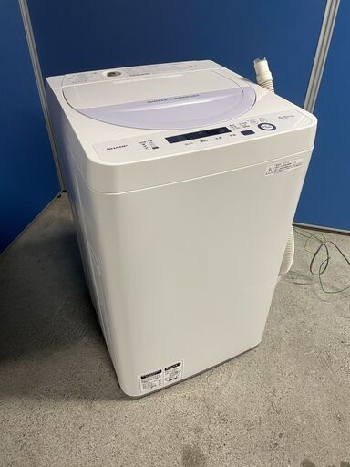 値下げ【美品】SHARP 5.5kg洗濯機 ES-GE5A-V 2017年製 通電確認済み 良品 早い者勝ち 引取歓迎 配送OK