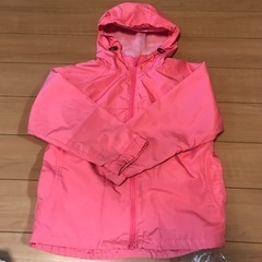 110　女の子　ジッアップパーカー　ウインドブレーカーの画像