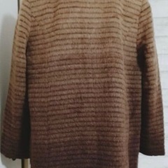 【かなり美品】アルパカ67%ウールコート  13号　XL の画像