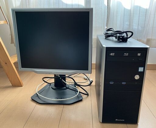 PC本体とモニターwindows11/intelCore-i5-8600/メモリ16GB/GXT1050Ti/SSD250GB