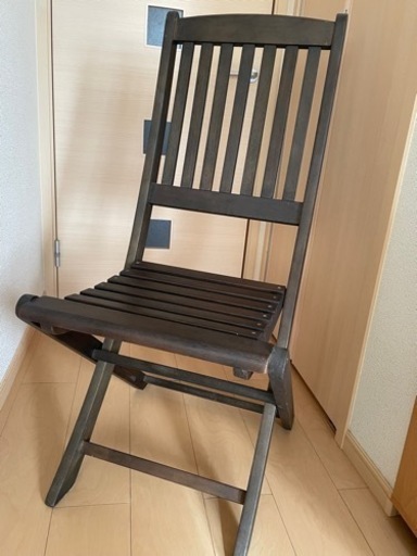 【決定しました】木製・折りたたみチェア