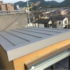 新築戸建て塔屋ガルバ屋根工事・大阪府四條畷市 - 枚方市