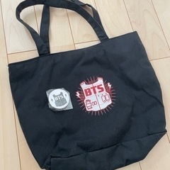 BTSトートバッグ 缶バッジ付