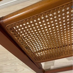 折りたたみのラタンチェア、お譲りします。の画像