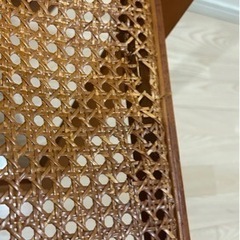 折りたたみのラタンチェア、お譲りします。の画像