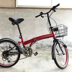 【最終値下げ】折りたたみ自転車20インチ 6段変速の画像