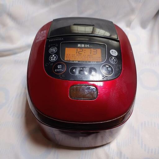 東芝 TOSHIBA 真空 IH 炊飯器 RC-10VRH グランレッド 5.5合炊き