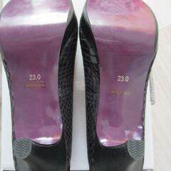 新品　黒パンプス　7㎝ヒール　入学・卒業式の画像