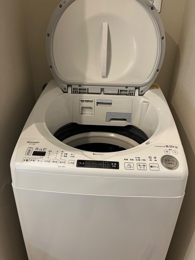 Sharp 電気洗濯乾燥機　ES-TX8E-W 2021年製　引越しセール