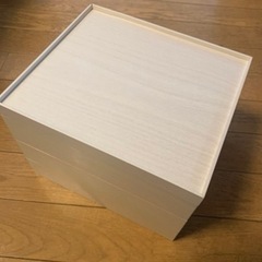 重箱（3段・仕切ケース付）＋風呂敷の画像