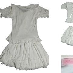 ☆PrincesMelody☆美品上下セット半袖白F☆の画像