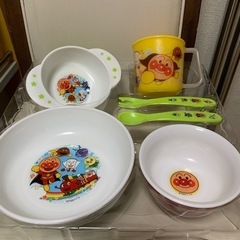 アンパンマン　カラフル　ボリューム食器セットの画像