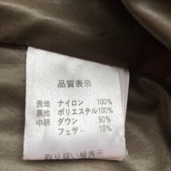 ダウンジャケット　難ありの画像