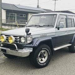 ランドクルーザー 70　HZJ77　ディーゼル車　サンルーフ　BFグッドリッチ　デフロック　社外ハンドル　シートカバー　ツートンカラー　ZXグレードの画像