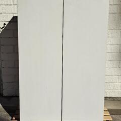 白い収納棚【シェルフ】　　　　　　　食器棚,本棚,下駄箱なんでもOK👌　　　　　　※扉はマグネットで開閉します！の画像