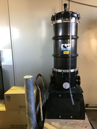 A461　日本フィルター株式会社　フィルターハウジング　EGH-45-B　ブラックタイプ　ろ過機（ポンプ一体型）