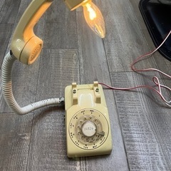 ビンテージ ダイヤル式電話機 テーブルライト