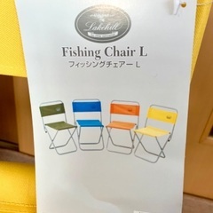 折り畳み椅子2個 フィッシングチェア L 未使用の画像