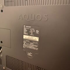 【急募】40インチ テレビ SHARP LED AQUOS V V5 LC-40V5-Bの画像