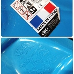 ● フランス製 TSL OUTDOOR WEEZ 2 Blue Island ソリ  ボブスレー ブルー  紐付き  雪遊び 中古 ③の画像