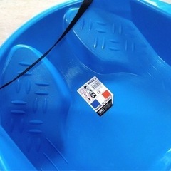 ● フランス製 TSL OUTDOOR WEEZ 2 Blue Island ソリ  ボブスレー ブルー  紐付き  雪遊び 中古 ③の画像