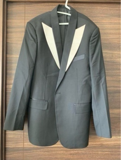 卒業式、謝恩会、結婚式、パーティーにタキシード 上下セット ブラック XXL(3L) サイ