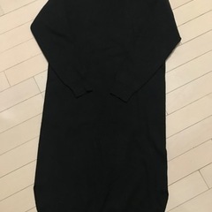 GU リブニットワンピース(ブラック) サイズ：Sの画像