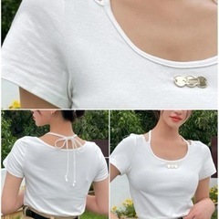 プレート付きTシャツ 