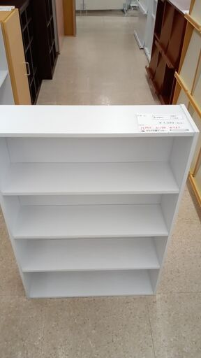 ★ジモティ割あり★ コーナン商事 本棚 白 H87.5×D17×W59.5 クリーニング済み TJ3322