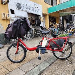 電動自転車　パナソニック　２０インチ　ＢＡＢＹ自転車　バッテリー　１６ＡＨ　５点　（８０％−１００％）　充電器　付き　赤　配達可能