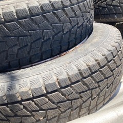 ジムニースチールホイール　タイヤはバリ山ですが古いので交換前提の画像