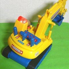 ●廃盤！入手困難★アンパンマン 電動よくばりパワーショベル★レバー操作で走行及びショベル可動◎おしゃべり&リアルサウンド付◎の画像