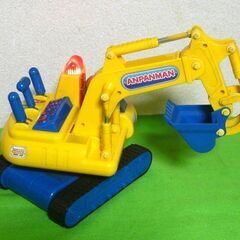 ●廃盤！入手困難★アンパンマン 電動よくばりパワーショベル★レバー操作で走行及びショベル可動◎おしゃべり&リアルサウンド付◎の画像