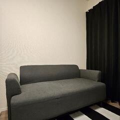 2人がけソファ IKEA グレーの画像