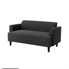 2人がけソファ IKEA グレーの画像