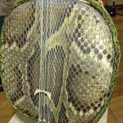 本革　三味線　三点セットの画像