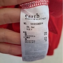 数回のみ着用【Fサイズ】earth レディース　服　の画像