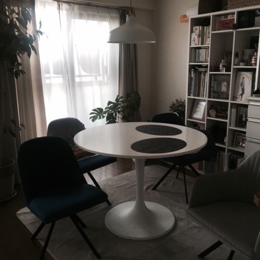 丸テーブル　椅子4脚　値下げしました