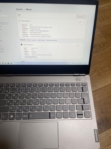  THINKBOOK   Core I5  OS···Windows 11 pro  メモリ···16GB  ストレージ種類···SS