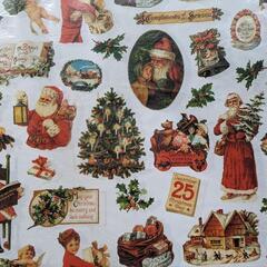 クリスマス 包装紙 シール セットで100円の画像