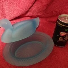 アヒル　あひる　ガラス製品　小物入れの画像