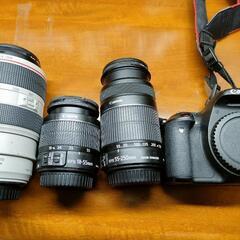 一眼レフ Canon EOS Kiss X5 +広角・中望遠レン...