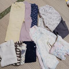 80サイズ　女の子服　冬物まとめて　200円の画像