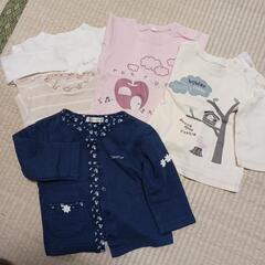 80サイズ　女の子服　冬物まとめて　200円の画像