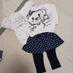 80サイズ　女の子服　冬物まとめて　200円の画像