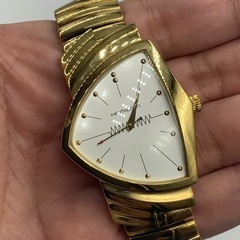 ハミルトン ベンチュラ H24301111 ゴールド ホワイト文字盤 箱外箱 取説