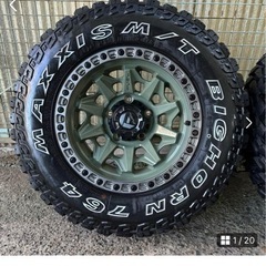 FUEL ホイール　MAXXIS MTタイヤ　４本セット　ジムニー　JB23