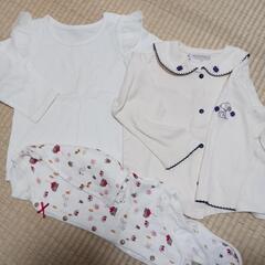 90サイズ　女の子服　冬物まとめて　100円の画像